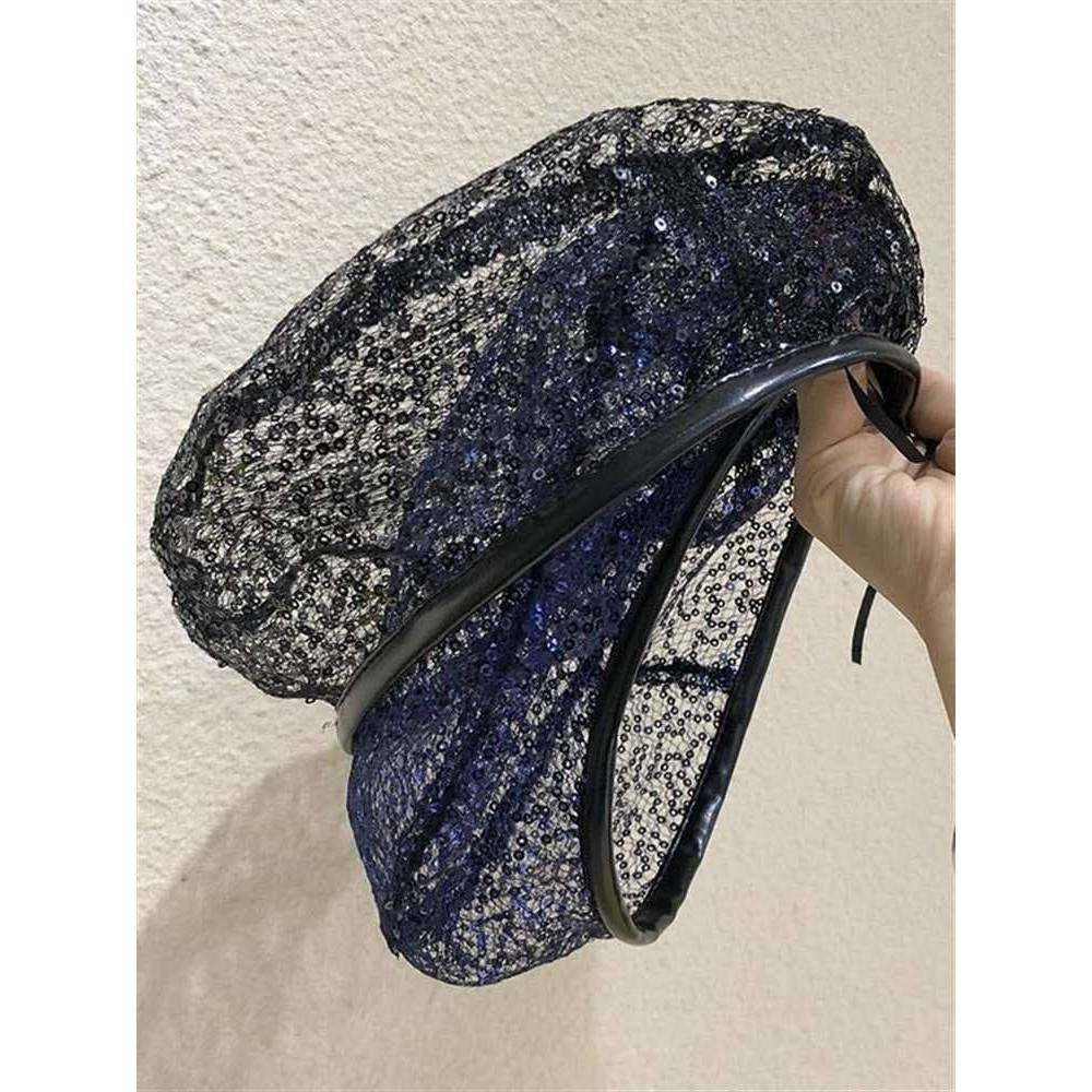 韩国贝雷帽女夏季薄款网纱亮片画家帽子女日系文艺夏天戴的贝雷帽,服饰配件/皮带/帽子/围巾,帽子,淘宝优惠券,粉丝福利购,淘宝优惠卷