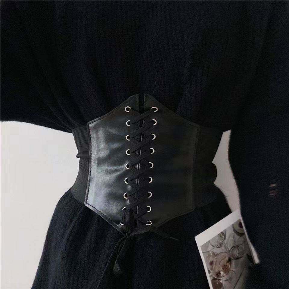 欧美弹力松紧女士衬衫束腹带夏装饰配洋装西装外套宽束腰封外搭