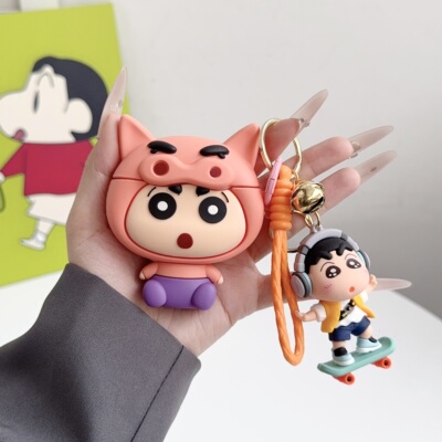 猪头小新OPPOair4耳机硅胶保护套