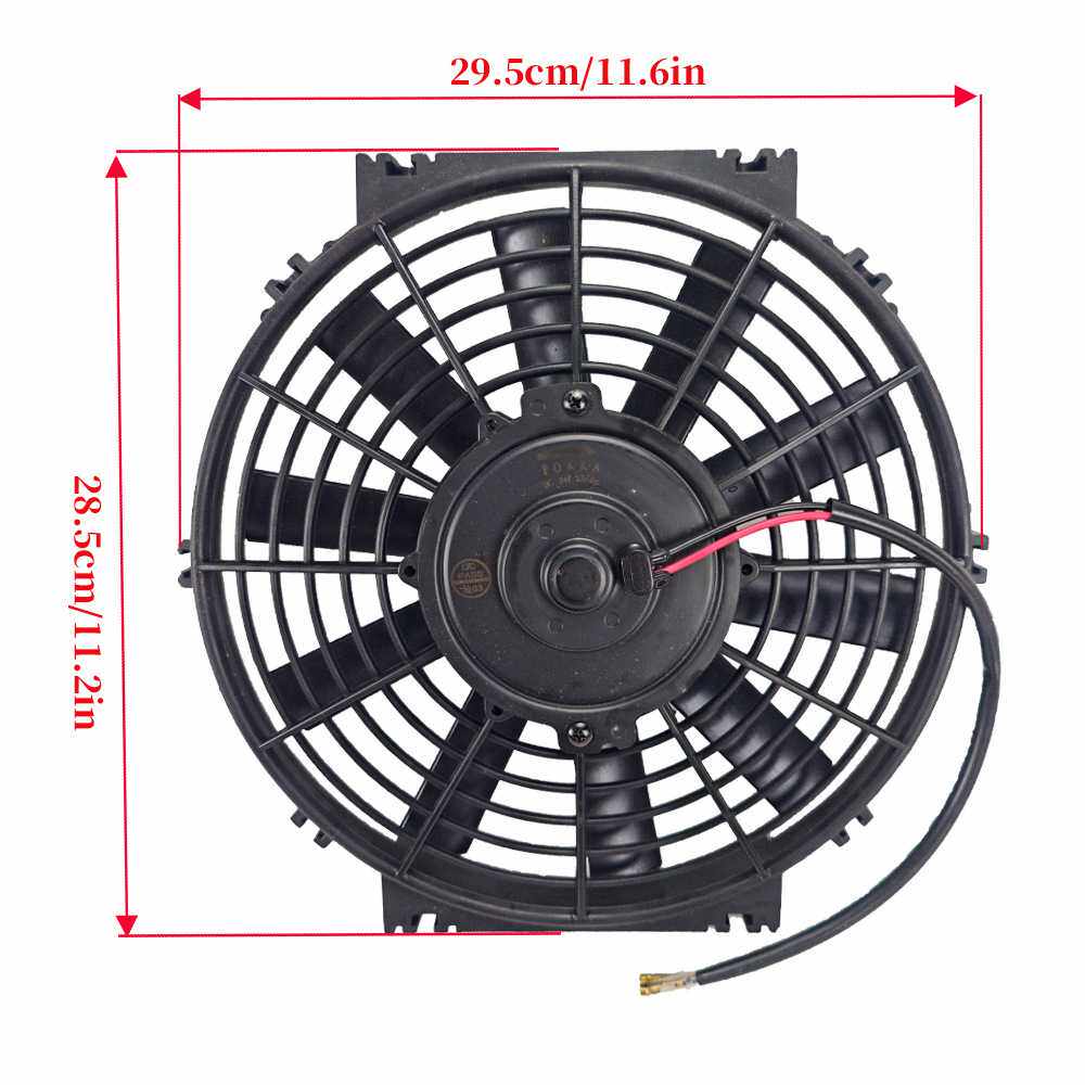 10寸电子扇12v24v汽车空调扇水箱散热风扇改加装汽车空调电子