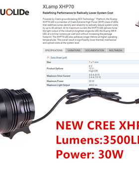 2016新款充电超亮CREE XHP70自行车前灯 单车灯 夜骑装备灯头灯
