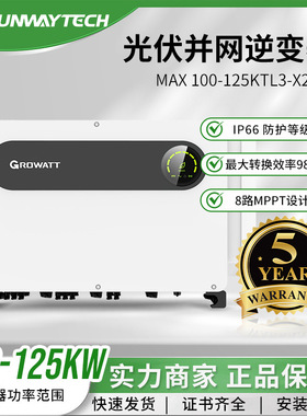 Growatt古瑞瓦特100/110/125kW并网逆变器MAX 100-125KTL3-X2 LV