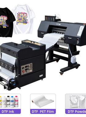 双头白墨烫画打印机dtf热转印2024衣服数码印花机tshirtprinter