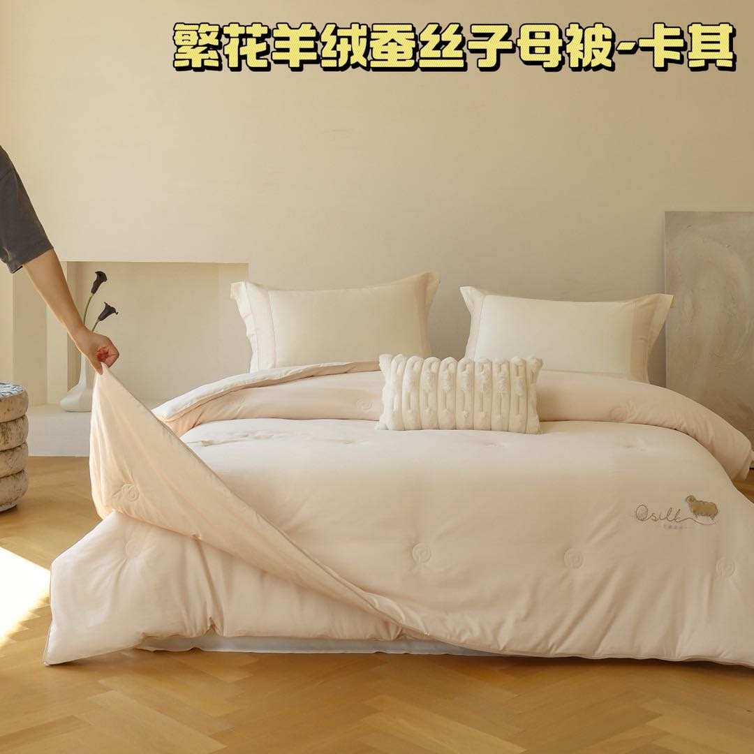 《小雀斑专属》7A抗菌羊绒蚕丝子母被