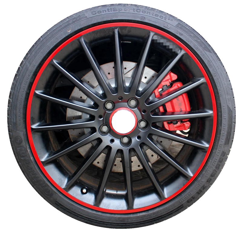 德系车用轮毂贴金属保护圈汽车轮毂装饰贴轮毂防撞保护圈四件装