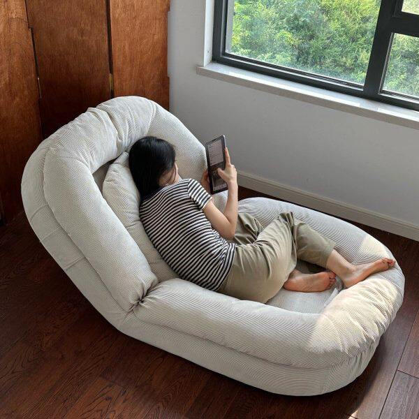 网红人类狗窝懒人沙发榻榻米多功能单人休闲躺椅可折叠拆洗沙发床