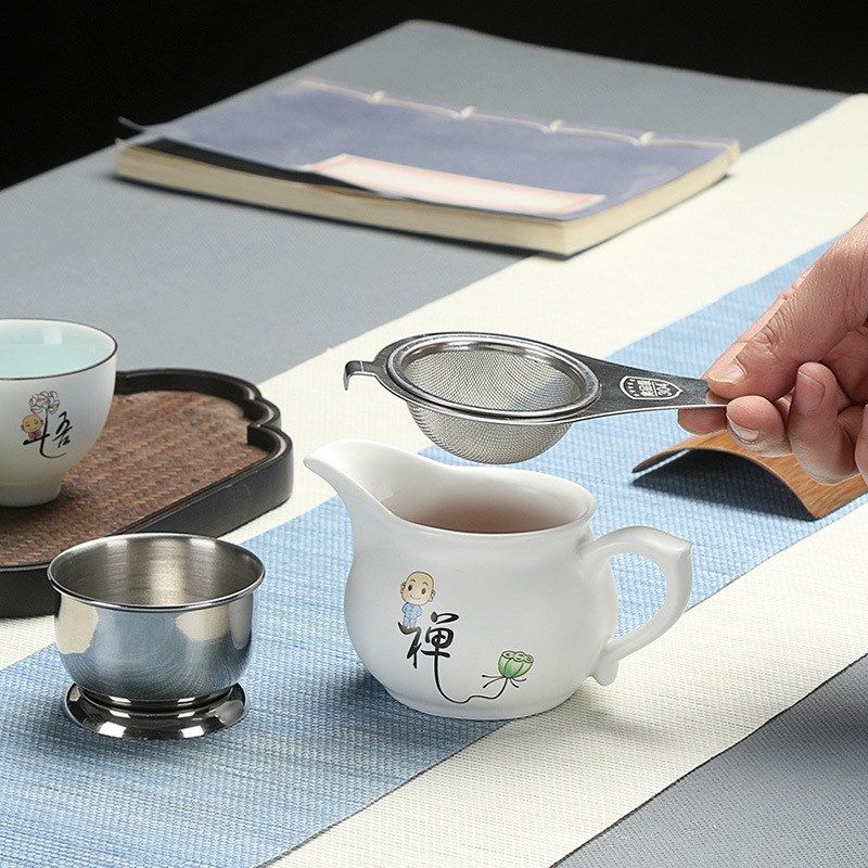 不锈钢304茶漏 咖啡滤带钩花茶滤双层网茶道茶具,餐饮具,整套茶具,淘宝优惠券,粉丝福利购,淘宝优惠卷