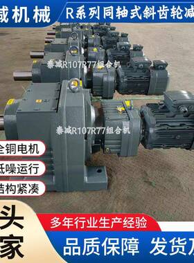 R107同轴减速机R137RF137斜齿轮硬齿面减速器厂家直销库存充足