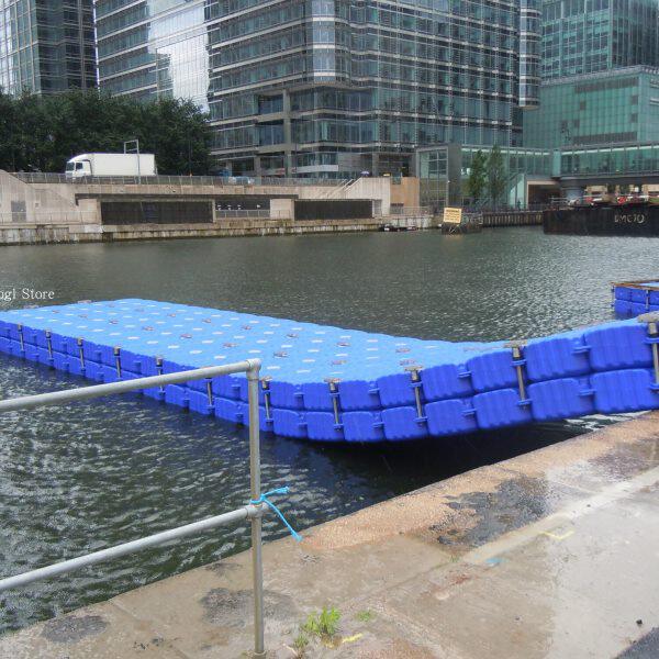 水上塑料浮筒浮桥浮动平台游艇快艇码头摩托艇泊位钓鱼浮桥