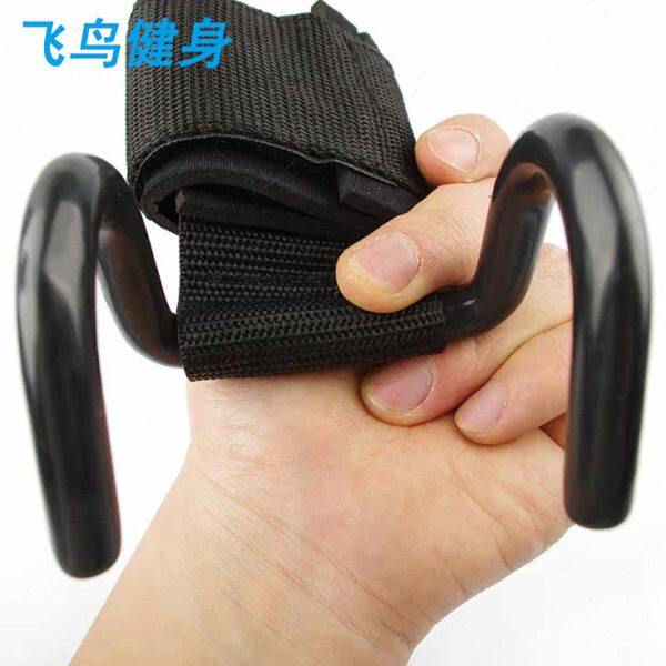 杠铃哑铃健身举重助力钩 引体向上挂钩 硬拉双钩 辅助加棉助力带