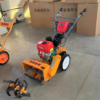 多功能四驱汽油除草小型耕耘机小型农用果园锄草开沟玉米农田松土