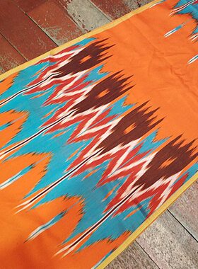 新疆布民族服饰维吾尔族和田手工真丝艾德莱斯绸布料宽幅40cm