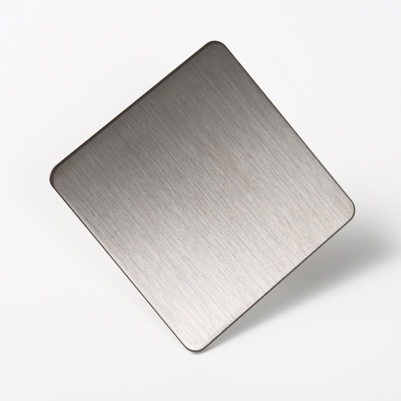 拉丝不锈钢板钛金色电镀香槟金定制玫瑰金加工 定做面板304装饰板