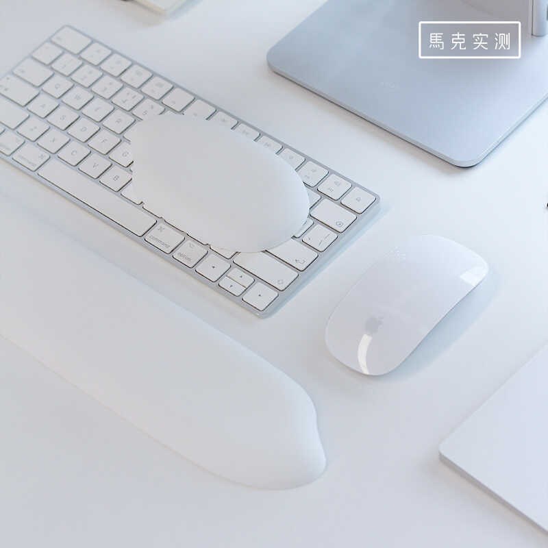 马克实测 软硅胶护腕鼠标键盘手托超大护手腕垫子办公室桌垫 AL-1