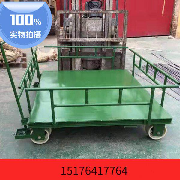 铁路轨道平板小推车工具车地铁梯车制动滑轮电缆平板车运输平车