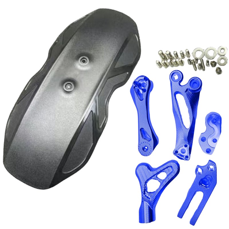 电动车改装加长挡泥板加装挡泥板九号机械师小牛N1S U+B U2后挡泥