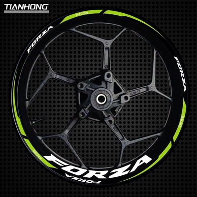 适用本田FORZA佛沙NSS350/300/750摩托车反光改装饰轮毂贴纸贴花