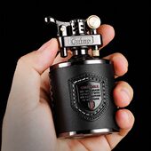 创意砂轮火机 怀旧复古士个性 首领烛台式 煤油防风国产老式