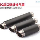 排气2500XSC 追纤0尾段碳 赛60适用 A4J R摩托车RZ250IN于60