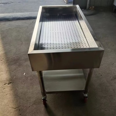 卤肉熟食分拣台不l锈钢卤煮菜车摆摊卤味熟食摆摊架子卤味案子卤