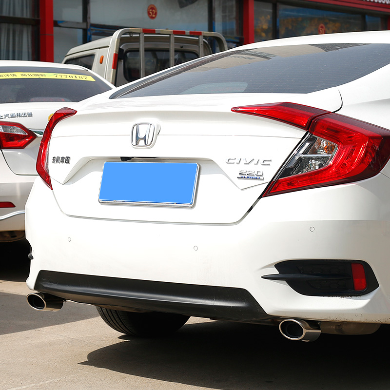 161921新款本田十代思域专用排气管尾喉改装不锈钢尾气罩外饰装饰