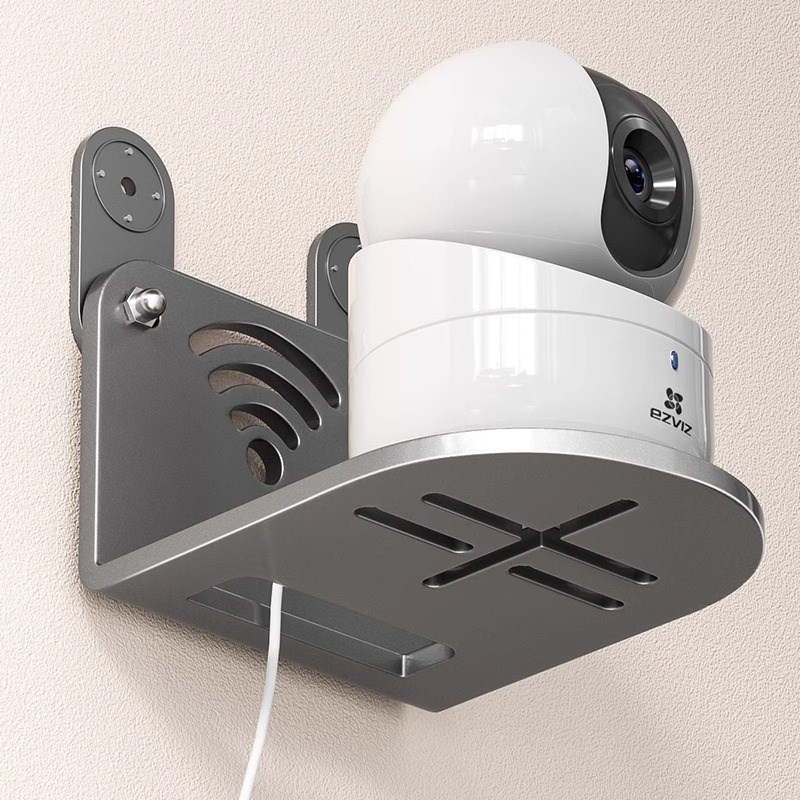 监控支架米家路由器小爱同学壁挂置物架免打孔家用摄像头倒挂支架