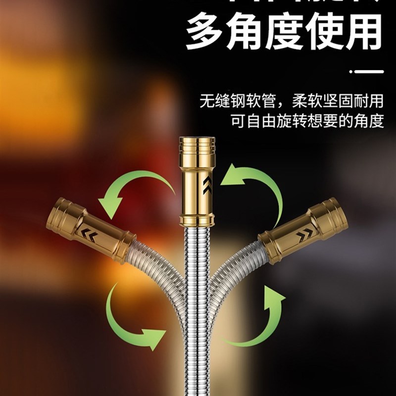 新款个性软管金属防风充气火机直冲焊枪户外烧烤点火器长杆喷枪