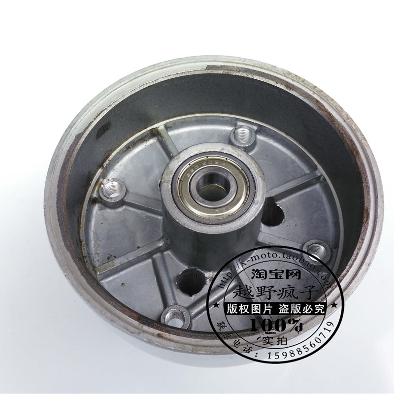 110 125cc小猴子摩托车后轮鼓芯鼓刹轮毂芯座链轮座配件