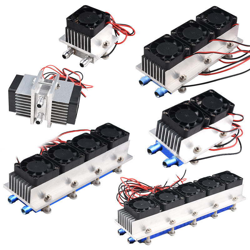12V半导体制冷片套装DIY小冰箱小空调水冷降温系统套件电子制冷器