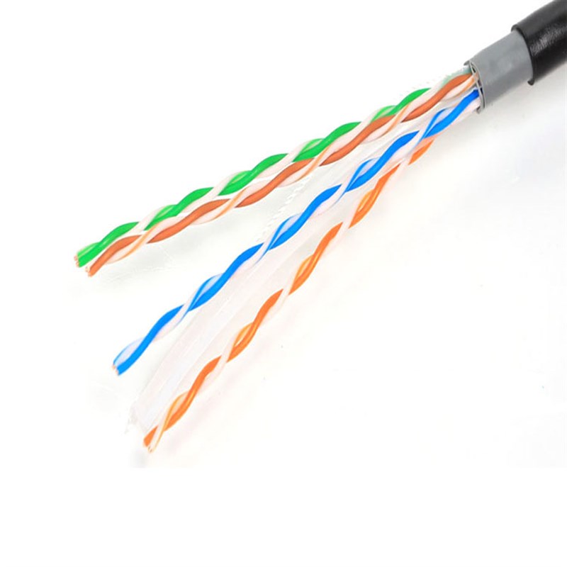 8芯网线室外阻水超五六类poe安防监控摄像头网络线户外无氧铜千兆