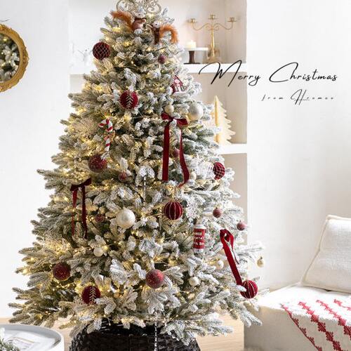 节o布置新款me红色Hr家用圣诞树ins风 o2023装饰系圣诞圣诞树装饰