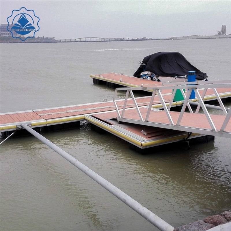 厂家直供铝合金浮桥浮动码头 游艇游船水I上泊位 景观浮桥钓鱼平