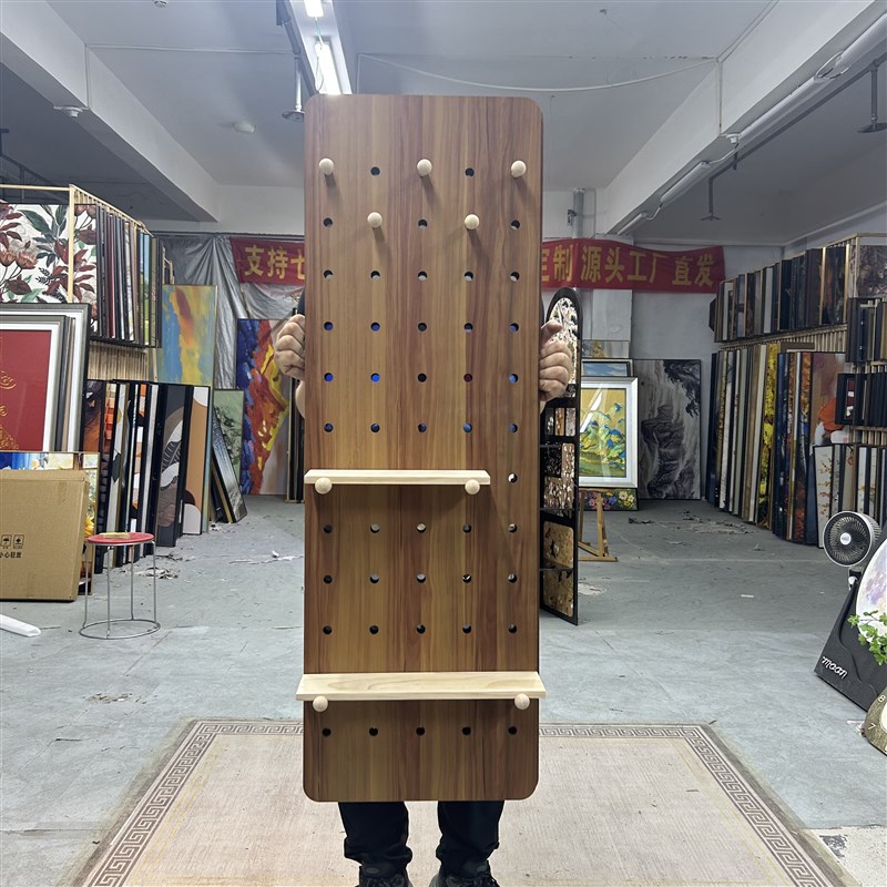 全身镜隐形洞洞板推拉隐藏家C用玄关收纳一体镜40120