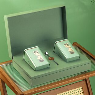 2023礼盒包装盒绿茶叶早龙井茶空高档明通用茶礼盒前碧螺春新款