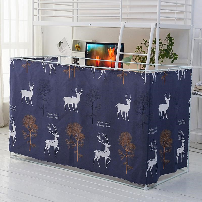 床帘加蚊帐全封闭遮光布帘一体式C学生宿舍寝室上铺下铺女带支架