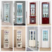 柜酒柜转角柜现代简约三角柜墙角柜包玻璃 饰时尚 货送包安装 客厅装