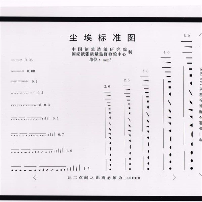 尘埃度标准对比图k片 尘埃度测定仪 纸张尘埃度仪图片 对比照片