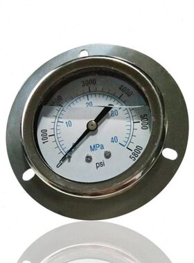 N耐震充60Z轴式MPA压力表压力表向 T边Y油40不锈钢压力表前崁入带
