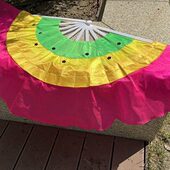 软秧歌扇扇子30骨骨扇舞蹈扇 子 秧彩悦扬厘歌扇米手工用品 扇 彩