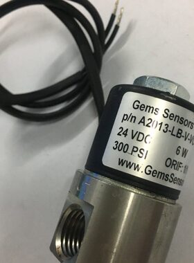 美国GEMS捷迈电磁阀A2013-LB-V-VO-C204原装真品DC24V当天发货