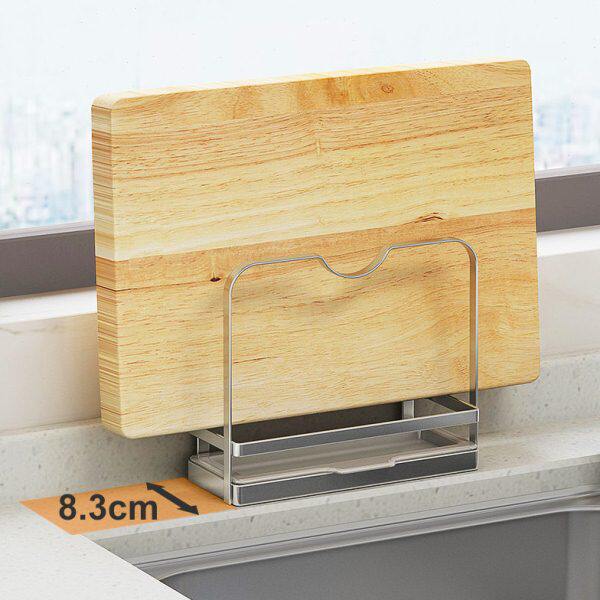 菜板置物架砧板架收纳盒30厨房不锈钢4锅盖案板整理家用多用沥水