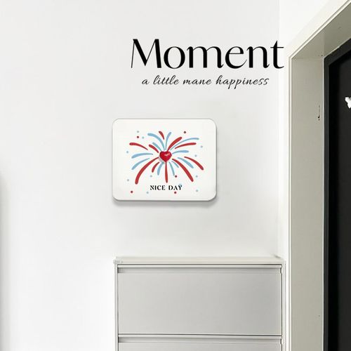 烟火爱心电表箱盒遮挡神器创意弱电箱盖板电闸箱配电箱装饰画 画