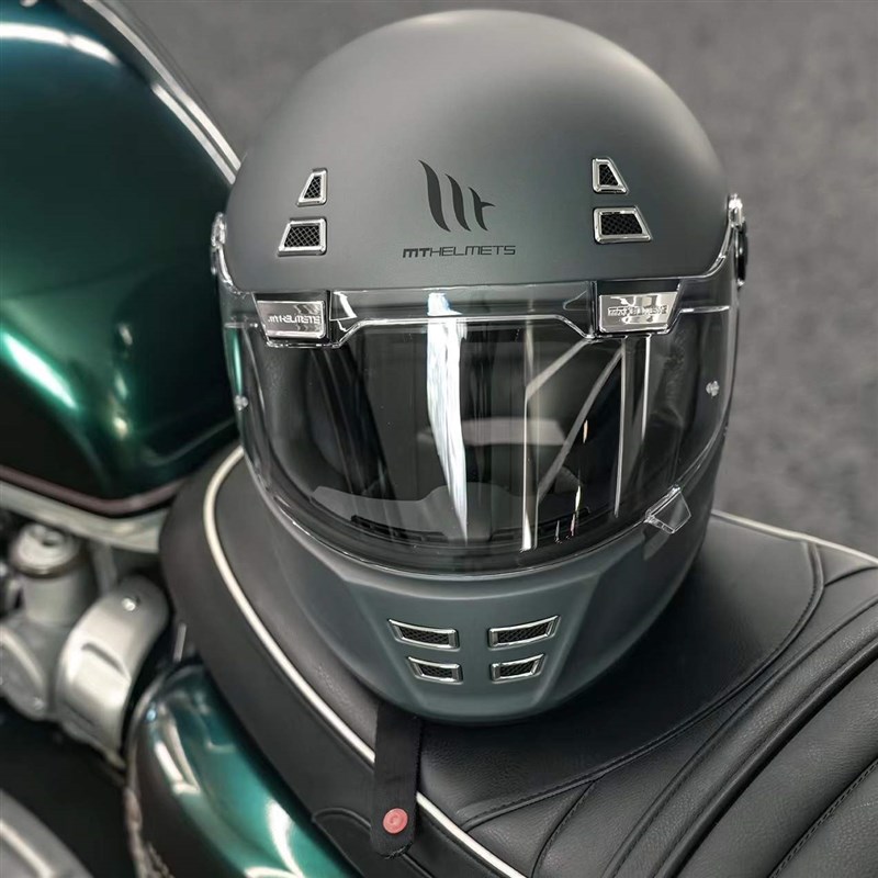 MT复古头盔3C认证雷神加拉玛摩托车全盔冬季男女四季哈雷机车巡航