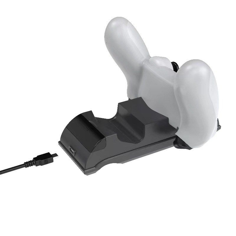 工厂新款ps4无线手柄LED充电器 P4pro slim手柄底座PS4手柄座充