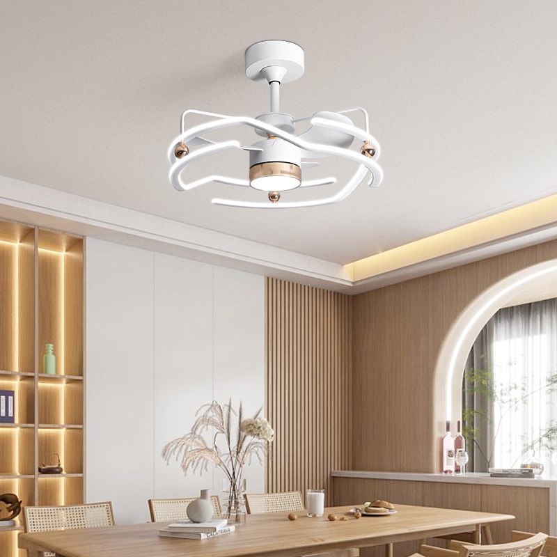 客厅餐厅饭厅吊扇风扇灯2024年新款现代简约家用卧室一体中山灯具