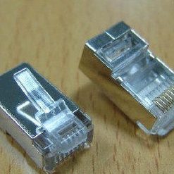 1盒 COB超五类屏蔽水晶头 100个 RJ45水晶头 网线屏蔽水晶头