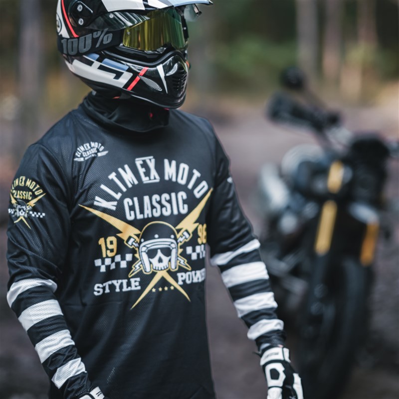 KLTM夏季越野摩托车骑行服森林山地骑行速降服长袖网眼透气速干衣