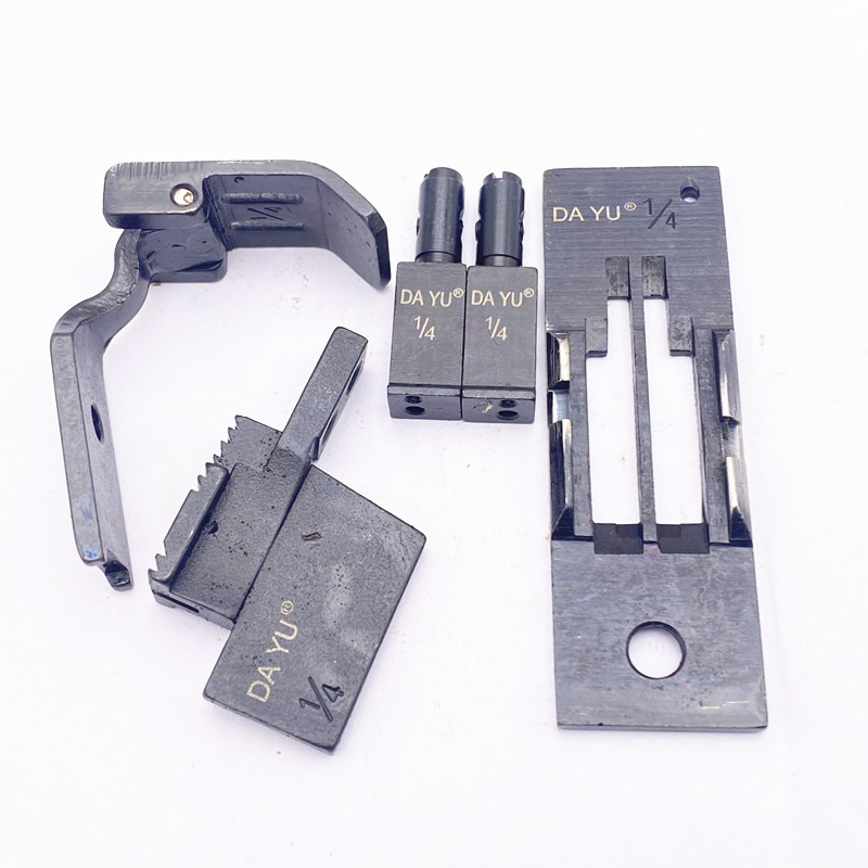 工业缝纫机配件/重机3168 双针车平双 针位组 针板牙齿压脚针夹