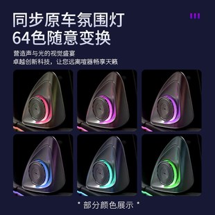 适用24款 奔驰新e级4D原厂旋转高音e260l柏林之声e300喇叭发光盖板