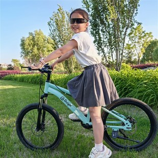 青少年学生单车儿童山地变速自行车双碟煞6 12岁男女孩运动越野车